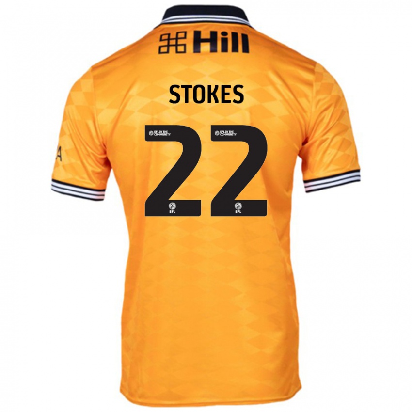 Niño Camiseta Josh Stokes #22 Naranja 1ª Equipación 2024/25 La Camisa México