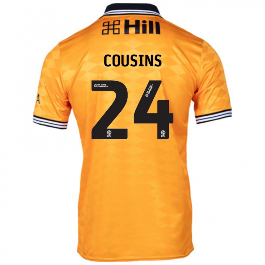 Niño Camiseta Jordan Cousins #24 Naranja 1ª Equipación 2024/25 La Camisa México