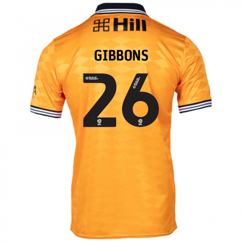 Niño Camiseta James Gibbons #26 Naranja 1ª Equipación 2024/25 La Camisa México