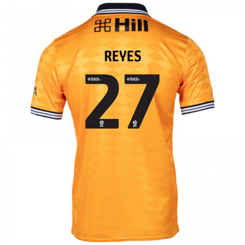 Niño Camiseta Vicente Reyes #27 Naranja 1ª Equipación 2024/25 La Camisa México