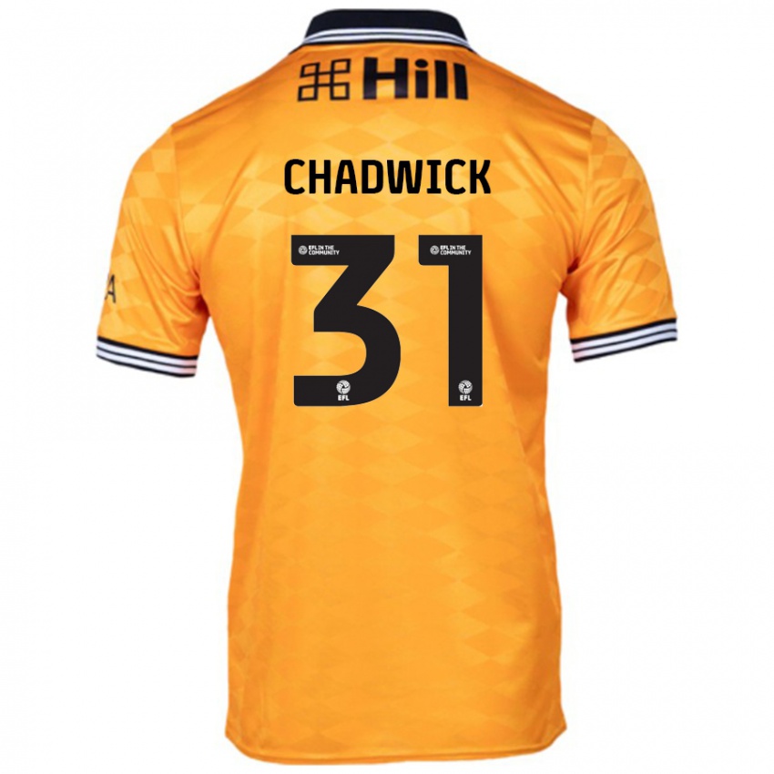 Niño Camiseta Louis Chadwick #31 Naranja 1ª Equipación 2024/25 La Camisa México