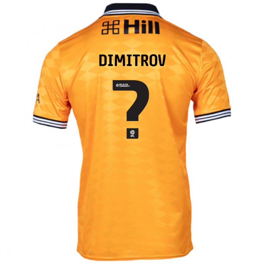 Niño Camiseta Aleksandar Dimitrov #0 Naranja 1ª Equipación 2024/25 La Camisa México