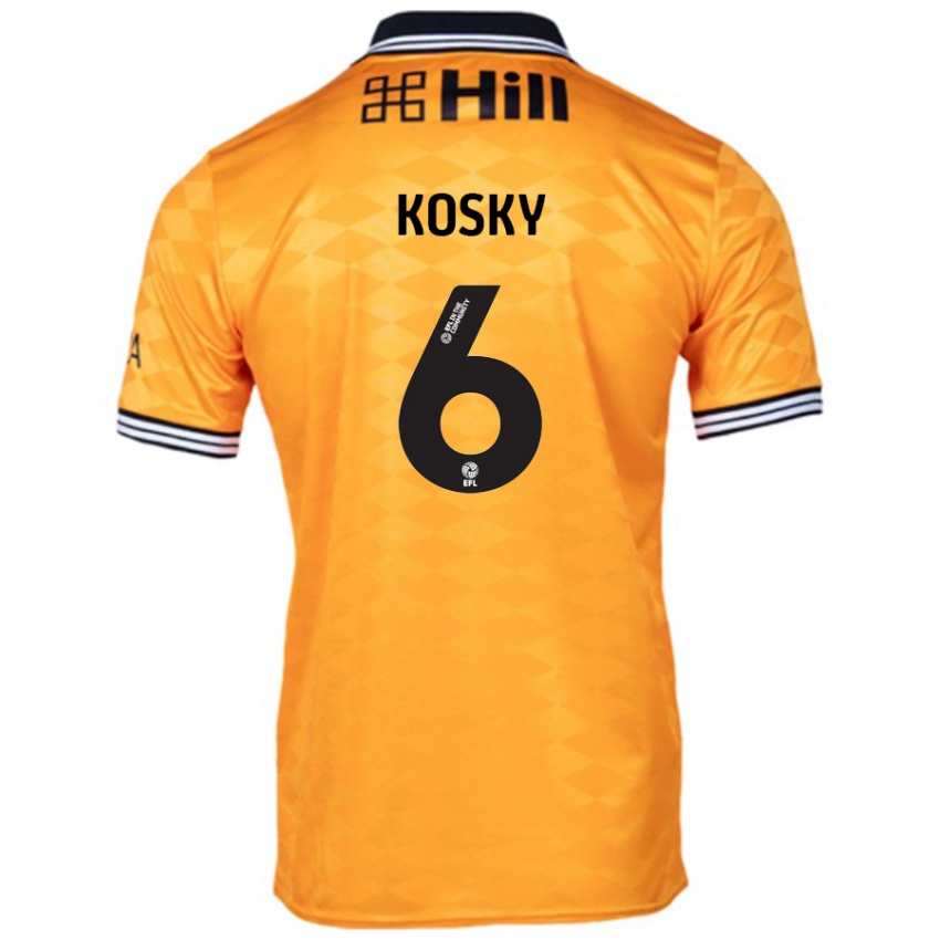 Niño Camiseta Rachel Kosky #6 Naranja 1ª Equipación 2024/25 La Camisa México