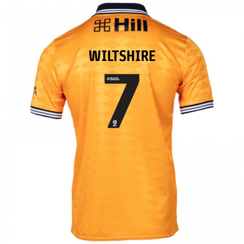 Niño Camiseta Sarah Wiltshire #7 Naranja 1ª Equipación 2024/25 La Camisa México