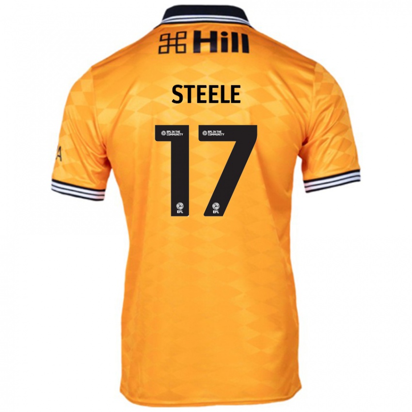 Niño Camiseta Fran Steele #17 Naranja 1ª Equipación 2024/25 La Camisa México