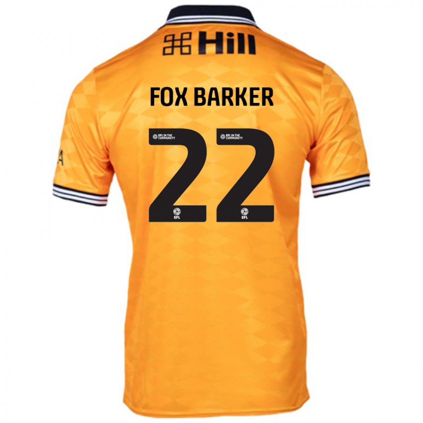 Niño Camiseta Mistie Fox-Barker #22 Naranja 1ª Equipación 2024/25 La Camisa México