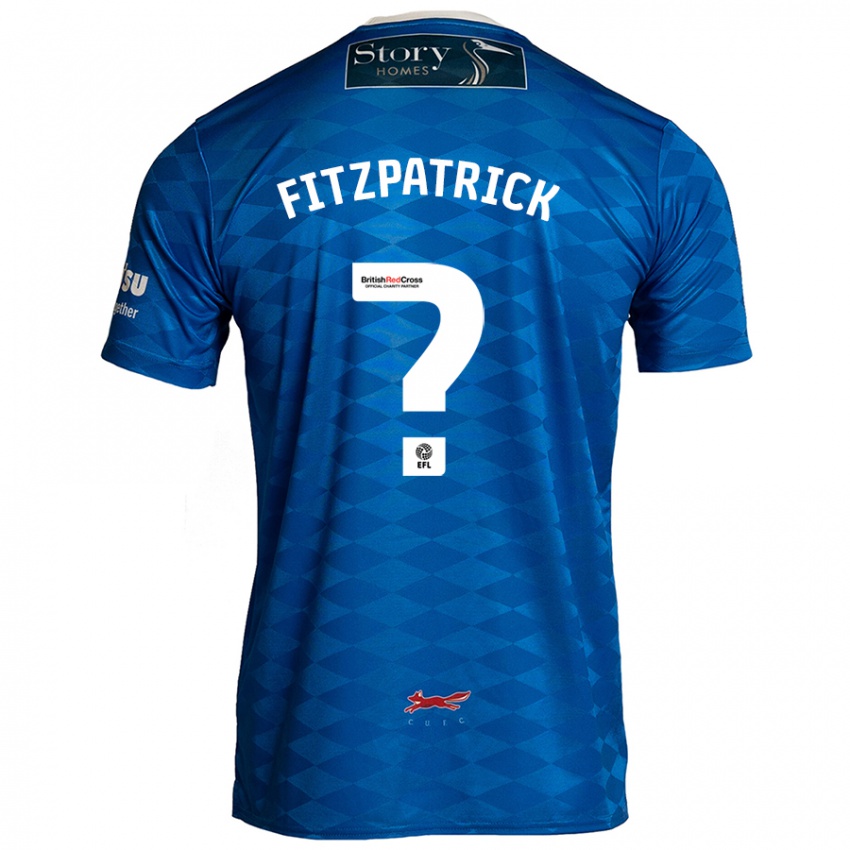 Niño Camiseta Aran Fitzpatrick #0 Azul 1ª Equipación 2024/25 La Camisa México