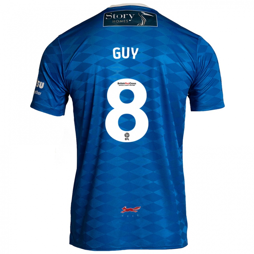 Niño Camiseta Callum Guy #8 Azul 1ª Equipación 2024/25 La Camisa México