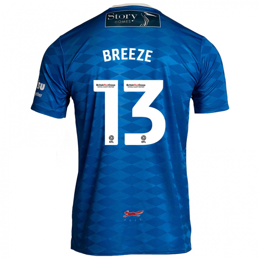 Niño Camiseta Gabriel Breeze #13 Azul 1ª Equipación 2024/25 La Camisa México