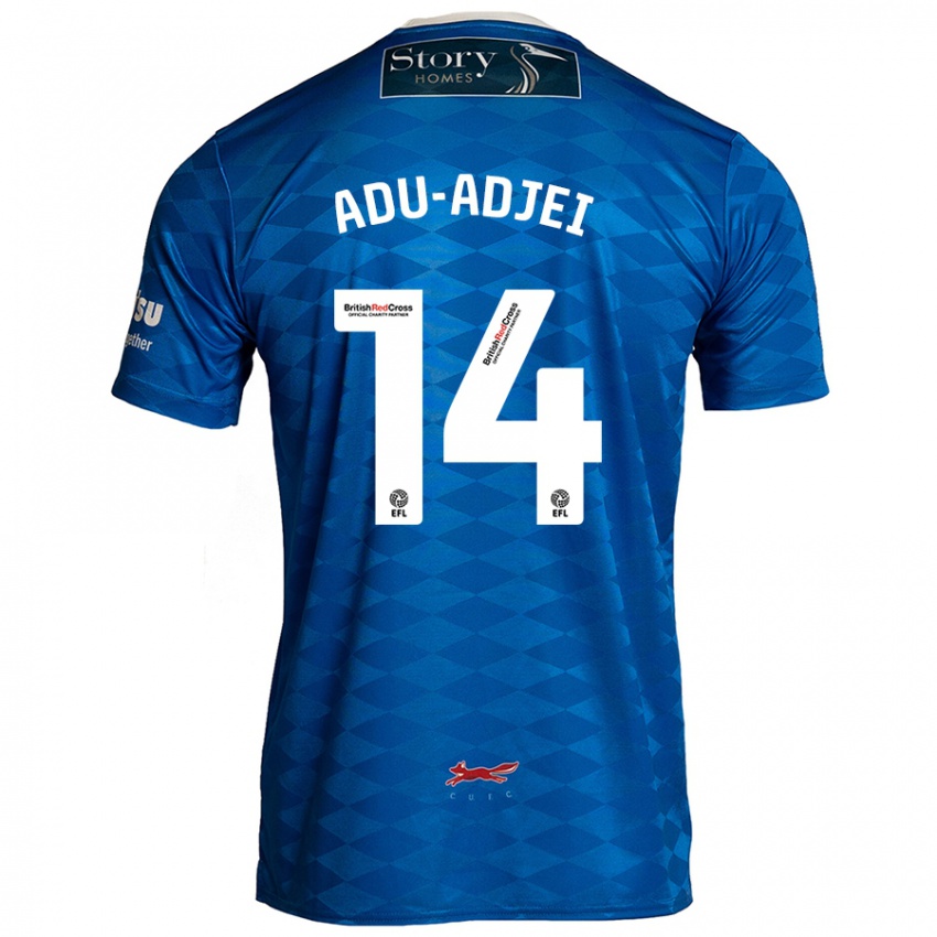 Niño Camiseta Daniel Adu-Adjei #14 Azul 1ª Equipación 2024/25 La Camisa México