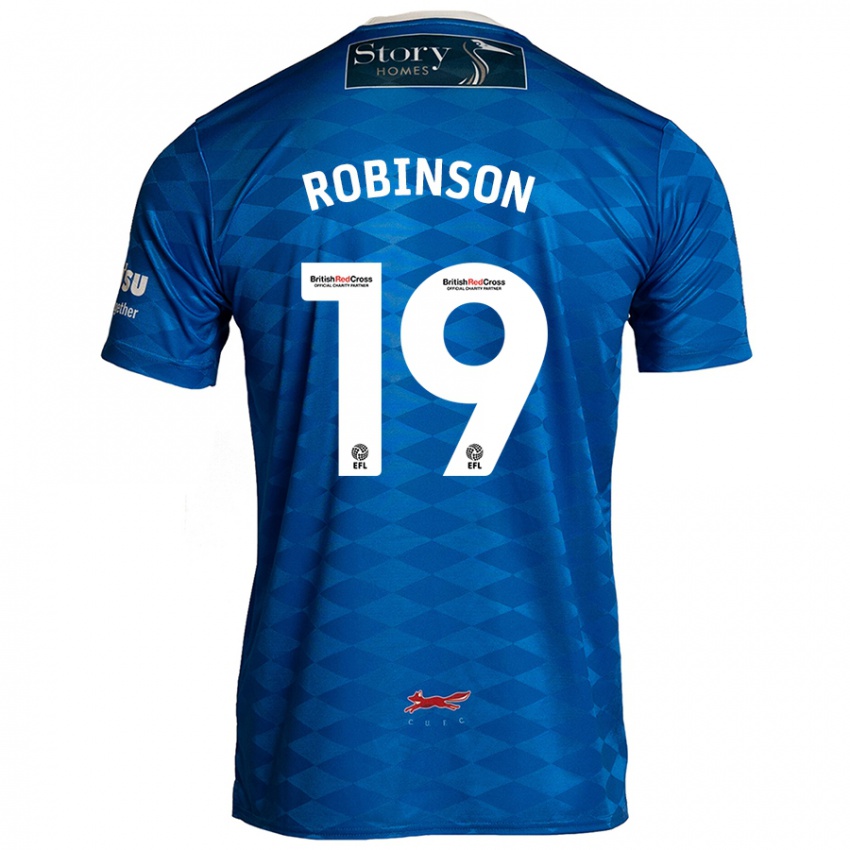 Niño Camiseta Jack Robinson #19 Azul 1ª Equipación 2024/25 La Camisa México