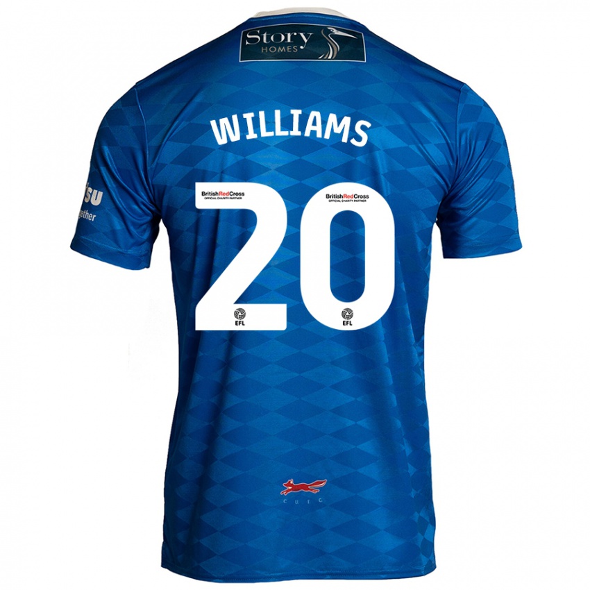 Niño Camiseta Ben Williams #20 Azul 1ª Equipación 2024/25 La Camisa México