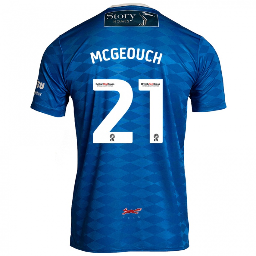 Niño Camiseta Dylan Mcgeouch #21 Azul 1ª Equipación 2024/25 La Camisa México