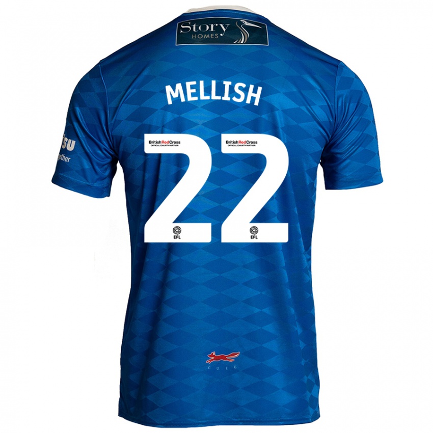 Niño Camiseta Jon Mellish #22 Azul 1ª Equipación 2024/25 La Camisa México