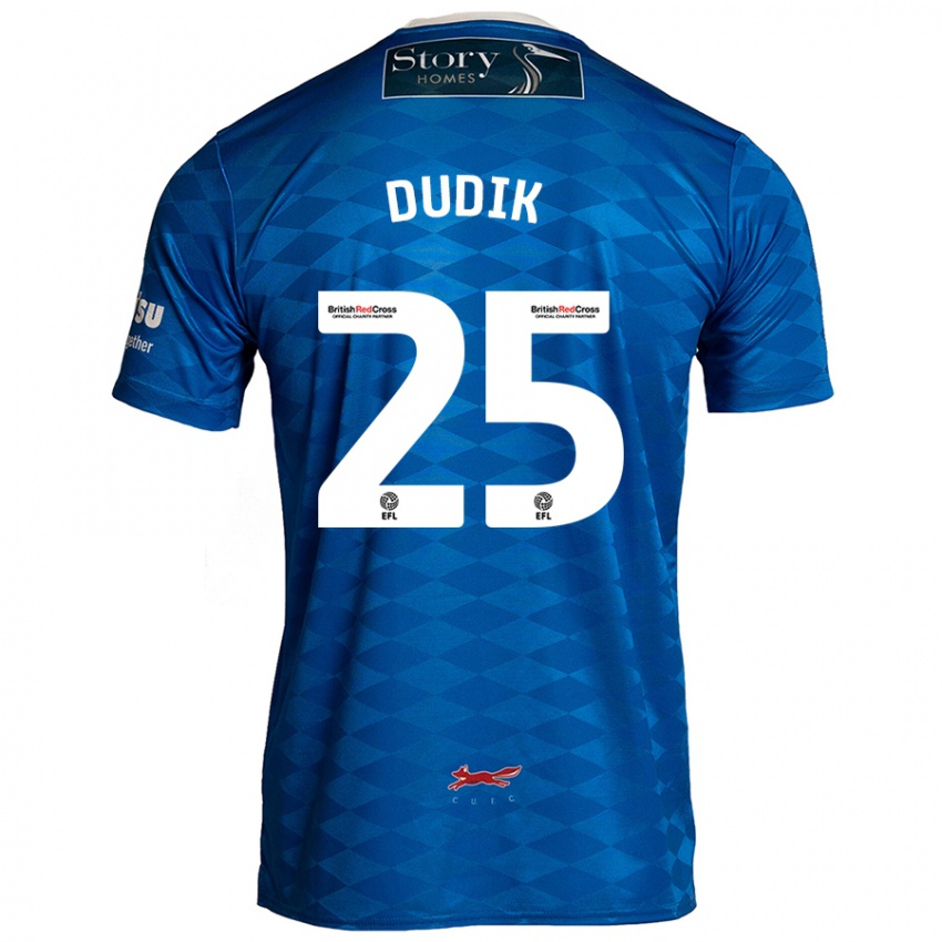 Niño Camiseta Anton Dudik #25 Azul 1ª Equipación 2024/25 La Camisa México