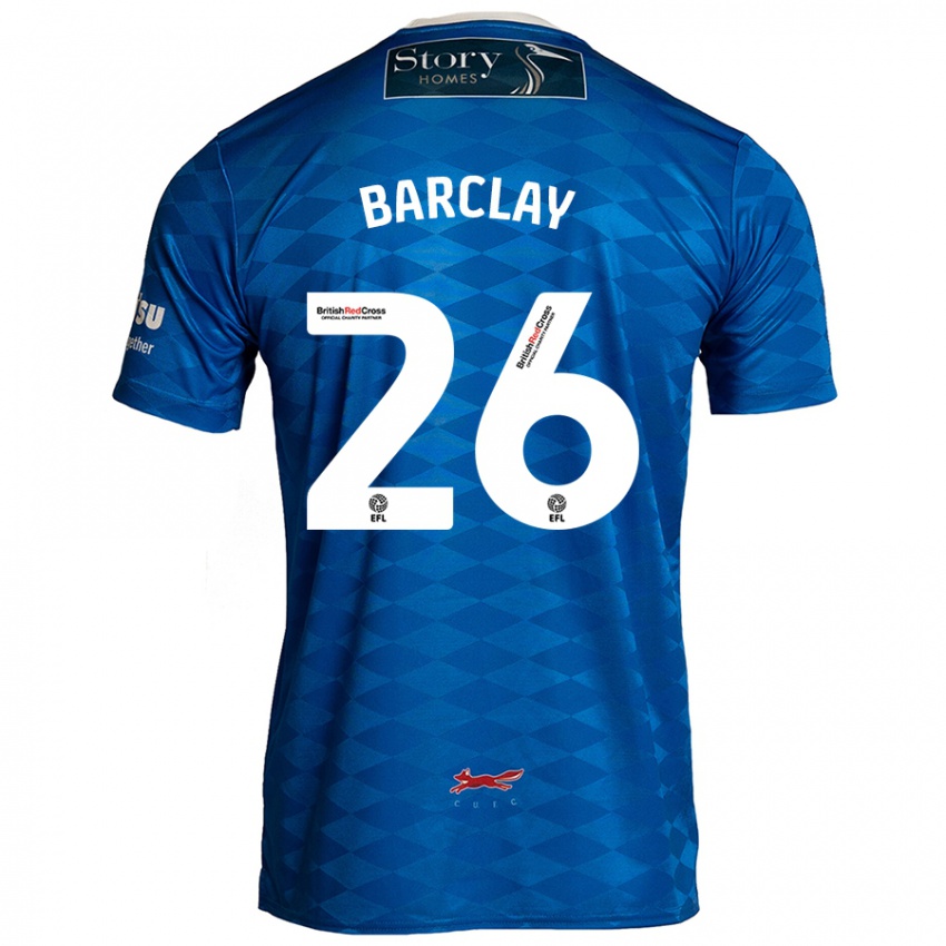 Niño Camiseta Ben Barclay #26 Azul 1ª Equipación 2024/25 La Camisa México