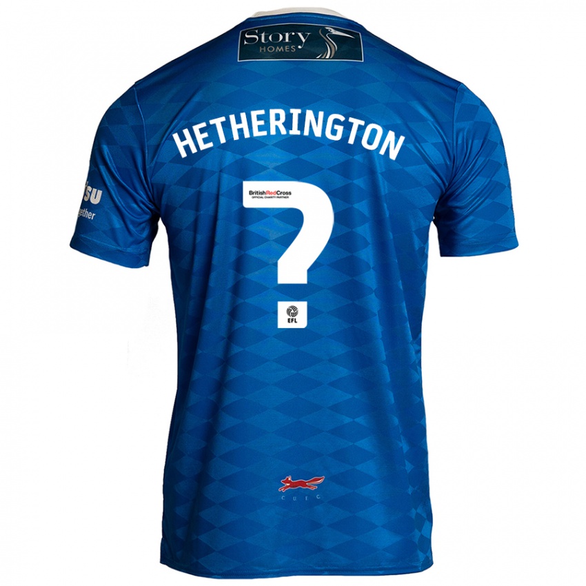 Niño Camiseta Sam Hetherington #0 Azul 1ª Equipación 2024/25 La Camisa México