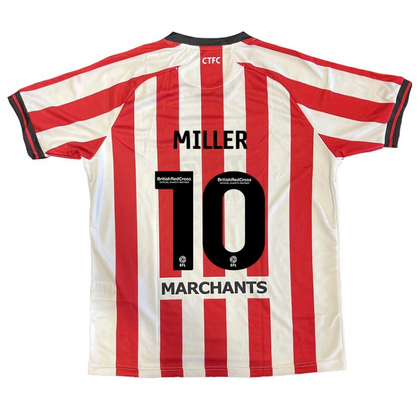 Niño Camiseta George Miller #10 Rojo Blanco 1ª Equipación 2024/25 La Camisa México