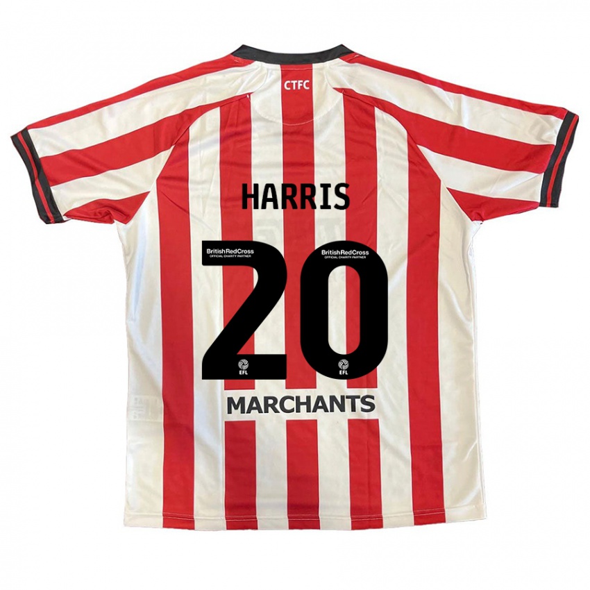 Niño Camiseta Max Harris #20 Rojo Blanco 1ª Equipación 2024/25 La Camisa México