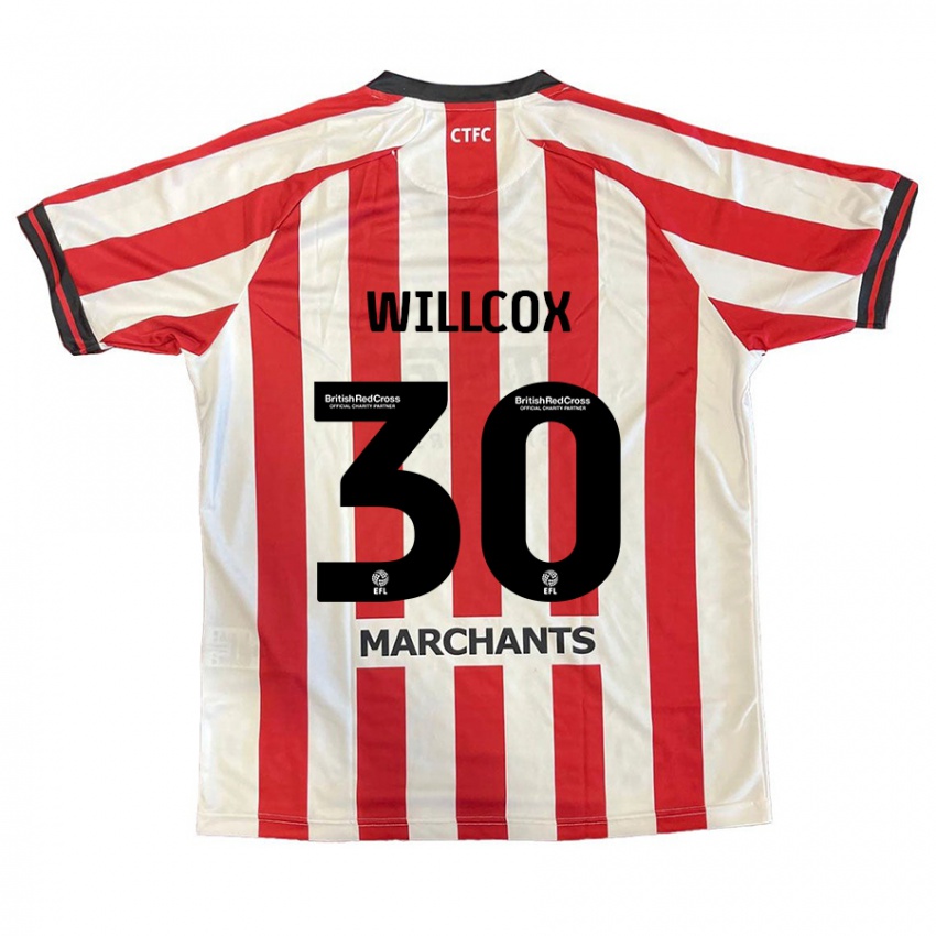 Niño Camiseta Freddy Willcox #30 Rojo Blanco 1ª Equipación 2024/25 La Camisa México