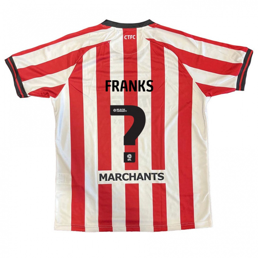 Niño Camiseta Jude Franks #0 Rojo Blanco 1ª Equipación 2024/25 La Camisa México