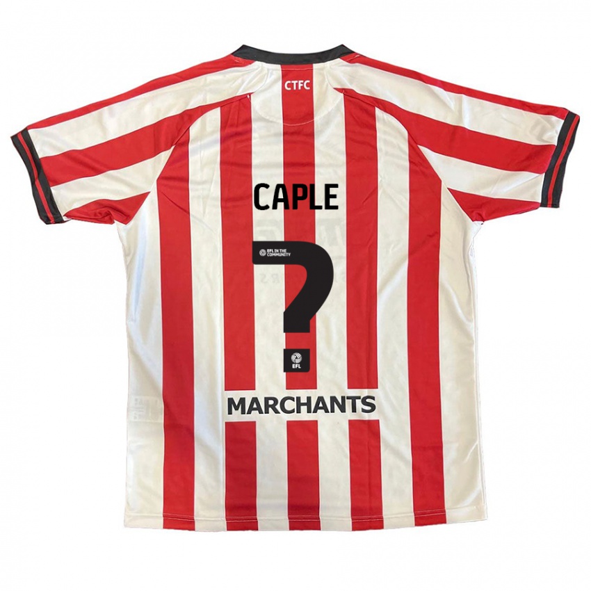 Niño Camiseta Charlie Caple #0 Rojo Blanco 1ª Equipación 2024/25 La Camisa México