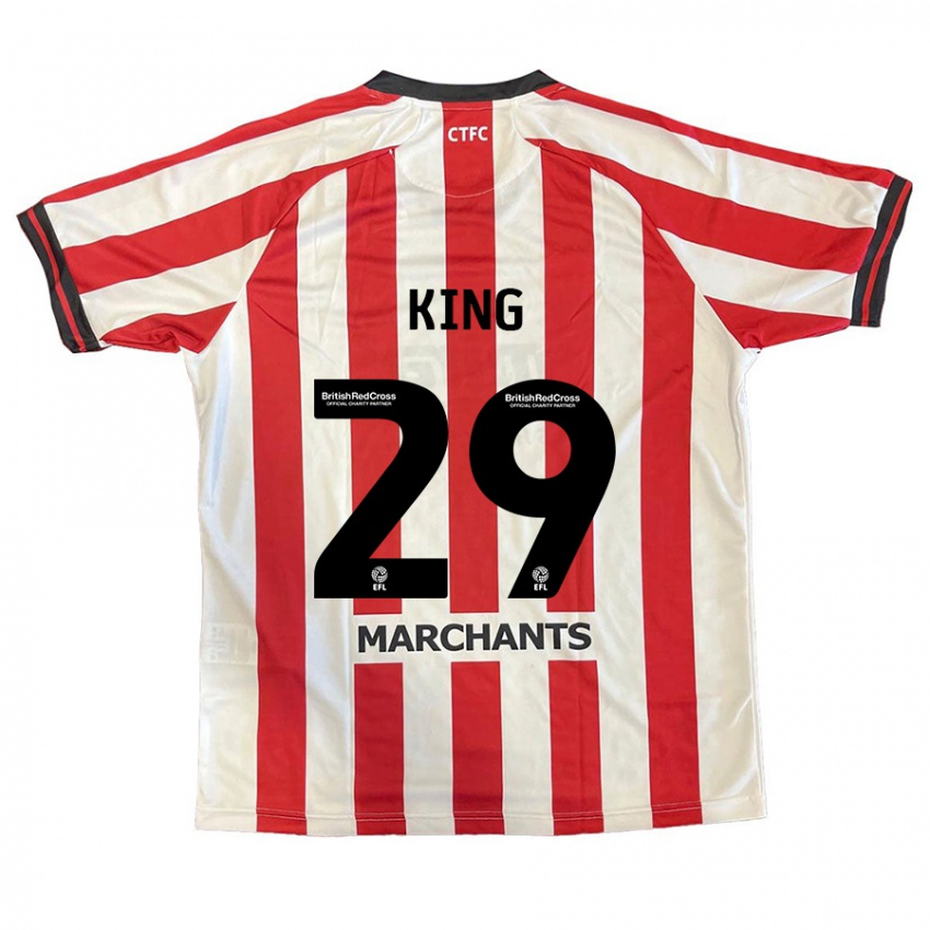 Niño Camiseta Tom King #29 Rojo Blanco 1ª Equipación 2024/25 La Camisa México