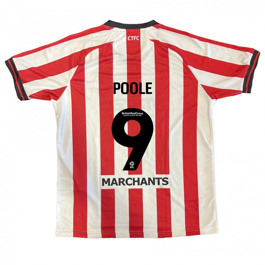 Niño Camiseta Phoebie Poole #9 Rojo Blanco 1ª Equipación 2024/25 La Camisa México