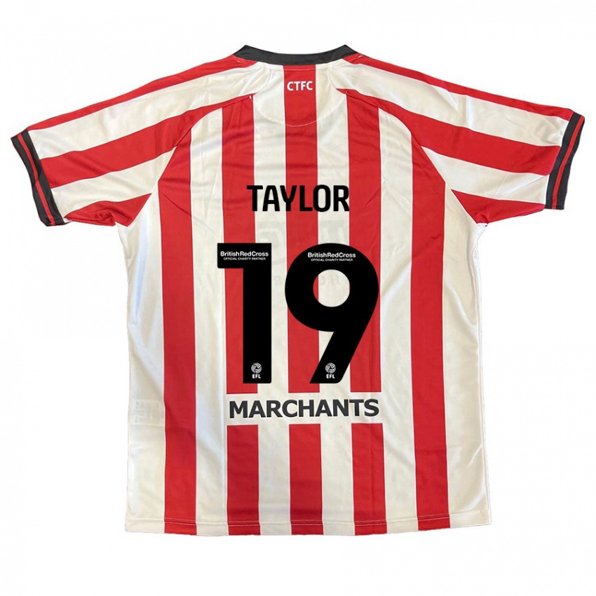 Niño Camiseta Jessie Taylor #19 Rojo Blanco 1ª Equipación 2024/25 La Camisa México