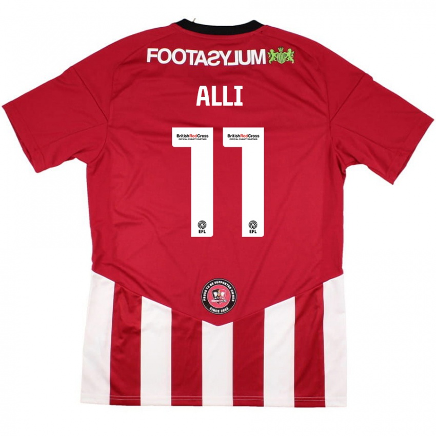 Niño Camiseta Millenic Alli #11 Rojo Blanco 1ª Equipación 2024/25 La Camisa México