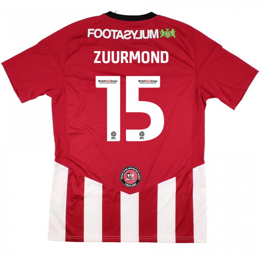 Niño Camiseta Ishbel Zuurmond #15 Rojo Blanco 1ª Equipación 2024/25 La Camisa México