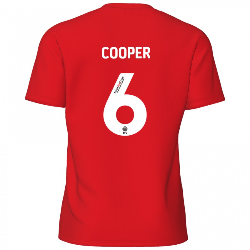 Niño Camiseta Brandon Cooper #6 Rojo 1ª Equipación 2024/25 La Camisa México