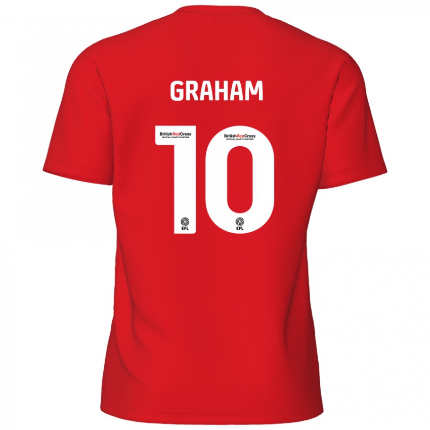 Niño Camiseta Jordan Graham #10 Rojo 1ª Equipación 2024/25 La Camisa México