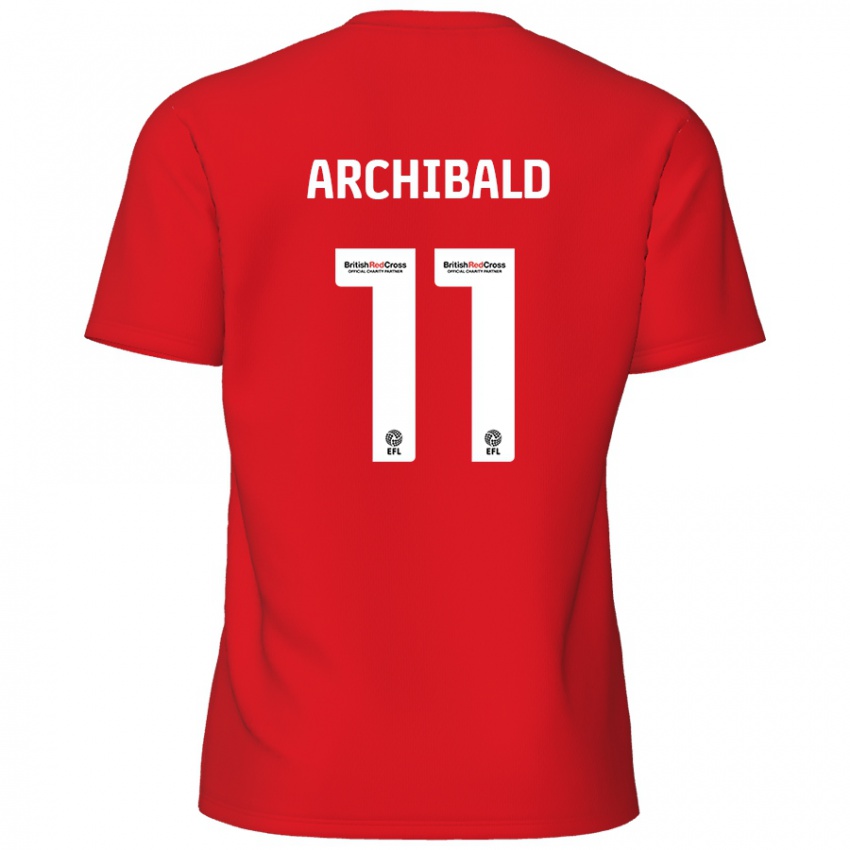 Niño Camiseta Theo Archibald #11 Rojo 1ª Equipación 2024/25 La Camisa México