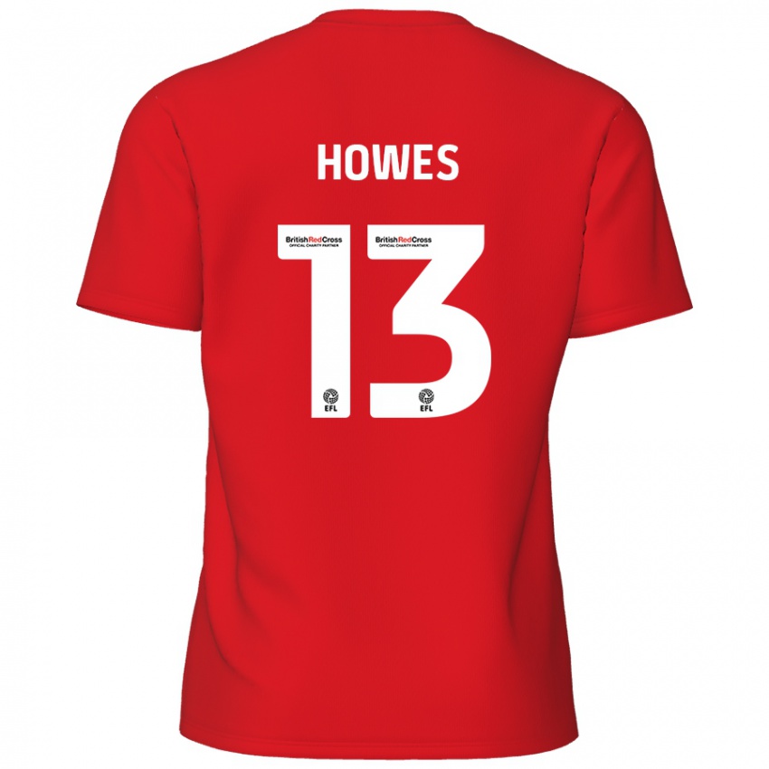 Niño Camiseta Sam Howes #13 Rojo 1ª Equipación 2024/25 La Camisa México