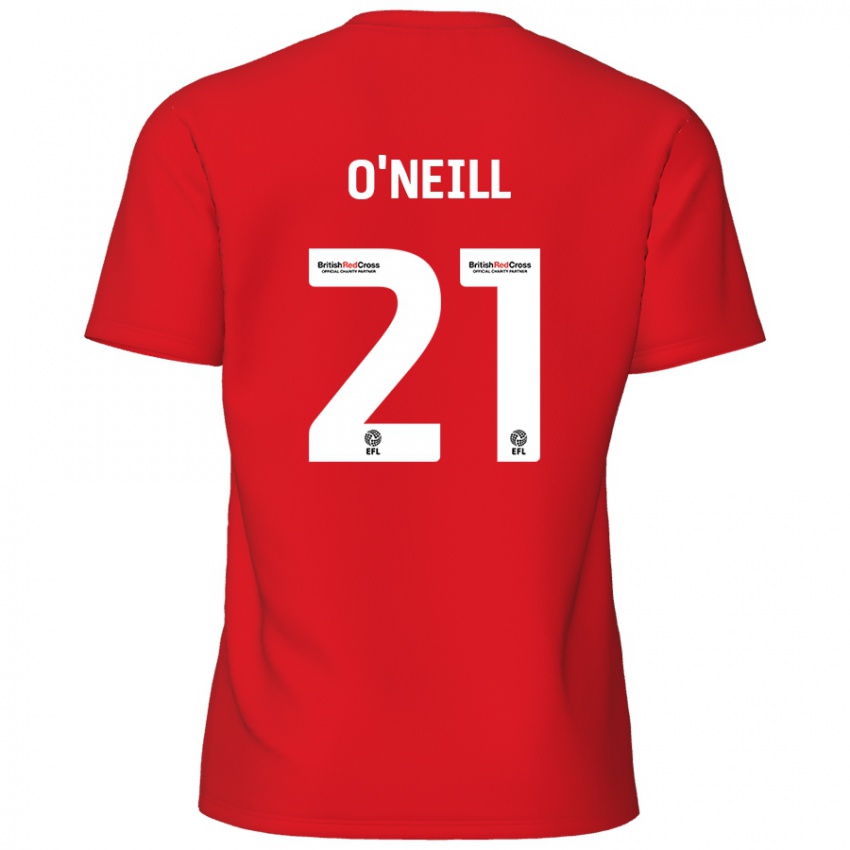 Niño Camiseta Ollie O'neill #21 Rojo 1ª Equipación 2024/25 La Camisa México