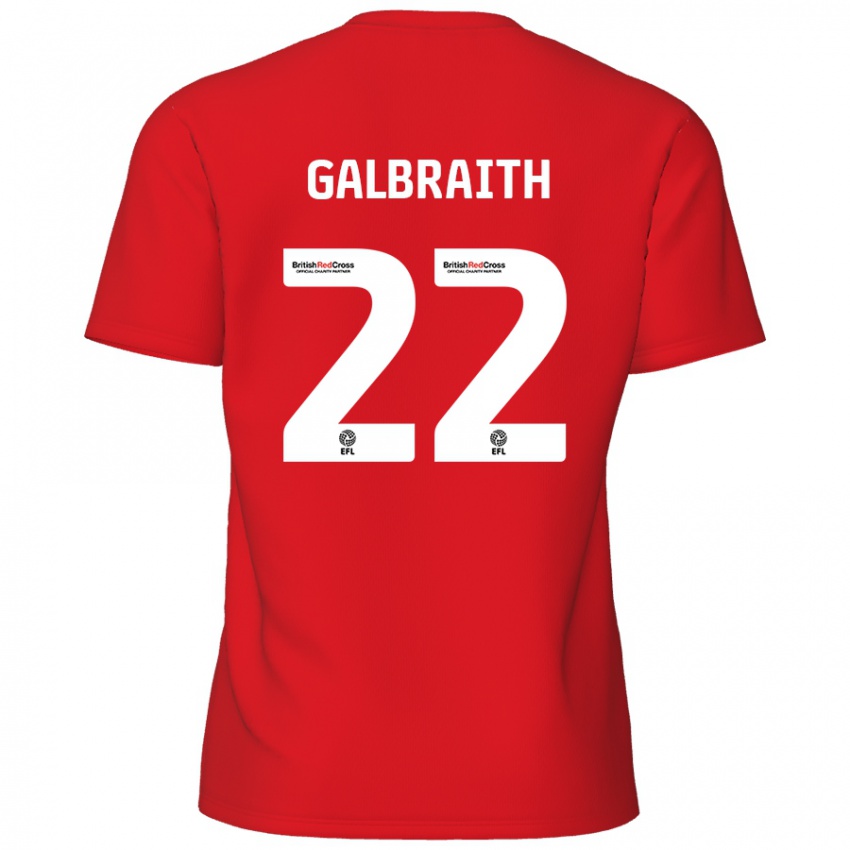 Niño Camiseta Ethan Galbraith #22 Rojo 1ª Equipación 2024/25 La Camisa México