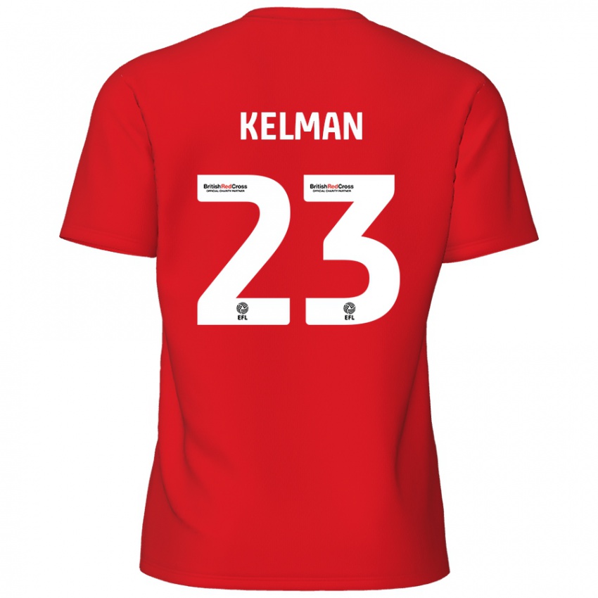 Niño Camiseta Charlie Kelman #23 Rojo 1ª Equipación 2024/25 La Camisa México