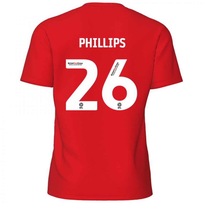 Niño Camiseta Noah Phillips #26 Rojo 1ª Equipación 2024/25 La Camisa México