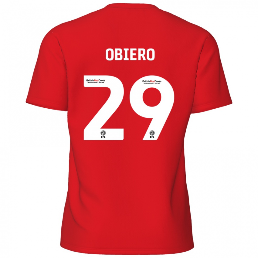 Niño Camiseta Zech Obiero #29 Rojo 1ª Equipación 2024/25 La Camisa México