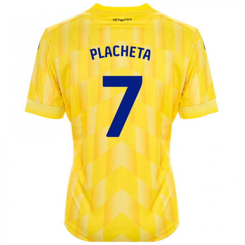 Niño Camiseta Przemyslaw Placheta #7 Amarillo 1ª Equipación 2024/25 La Camisa México