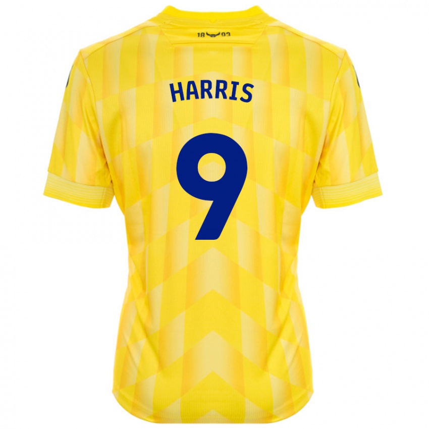 Niño Camiseta Mark Harris #9 Amarillo 1ª Equipación 2024/25 La Camisa México