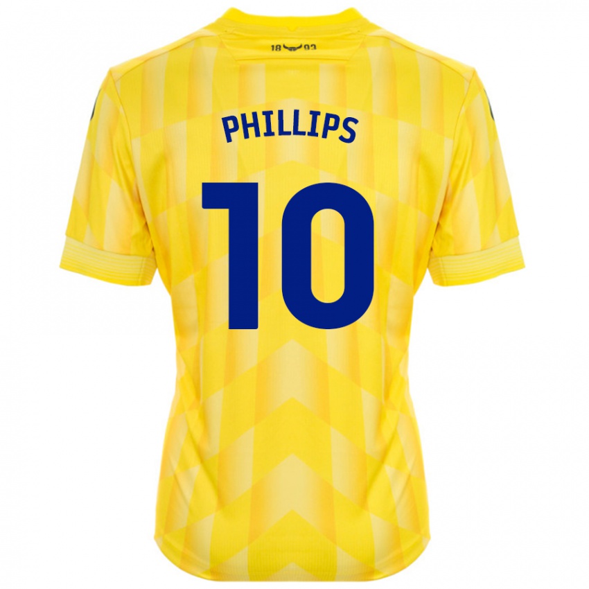 Niño Camiseta Matt Phillips #10 Amarillo 1ª Equipación 2024/25 La Camisa México