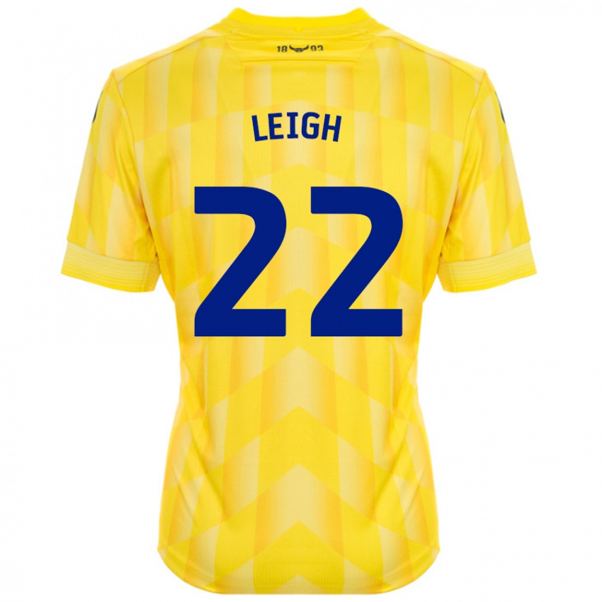 Niño Camiseta Greg Leigh #22 Amarillo 1ª Equipación 2024/25 La Camisa México