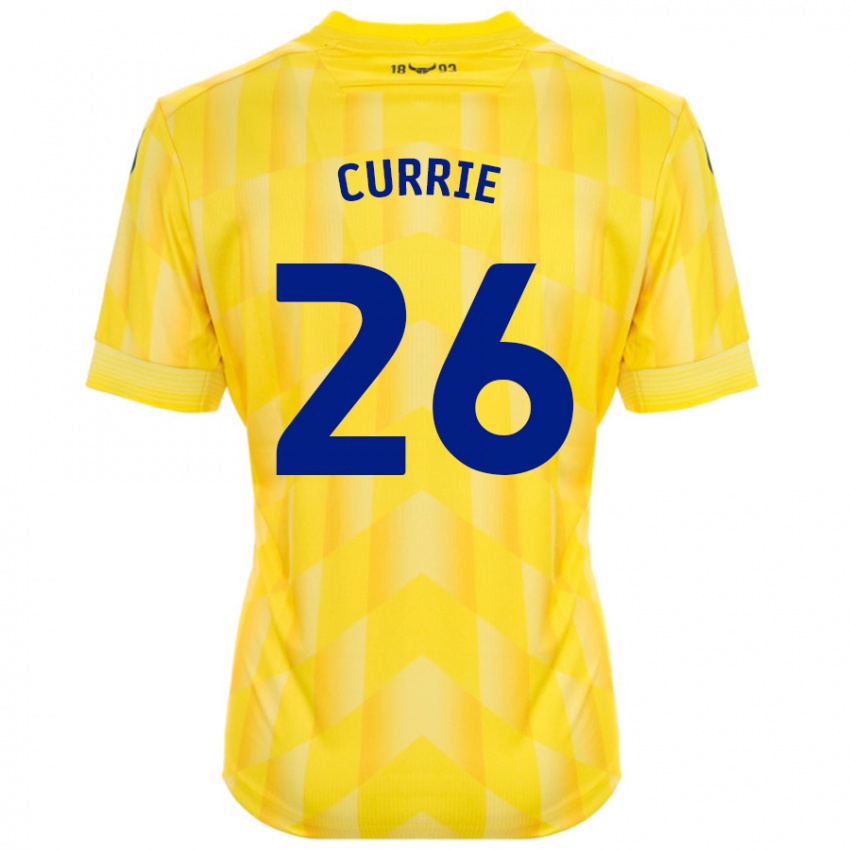 Niño Camiseta Jack Currie #26 Amarillo 1ª Equipación 2024/25 La Camisa México