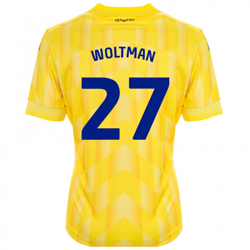 Niño Camiseta Max Woltman #27 Amarillo 1ª Equipación 2024/25 La Camisa México