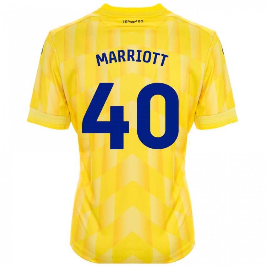 Niño Camiseta Monty Marriott #40 Amarillo 1ª Equipación 2024/25 La Camisa México