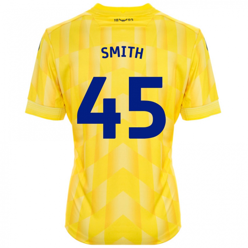 Niño Camiseta Max Smith #45 Amarillo 1ª Equipación 2024/25 La Camisa México