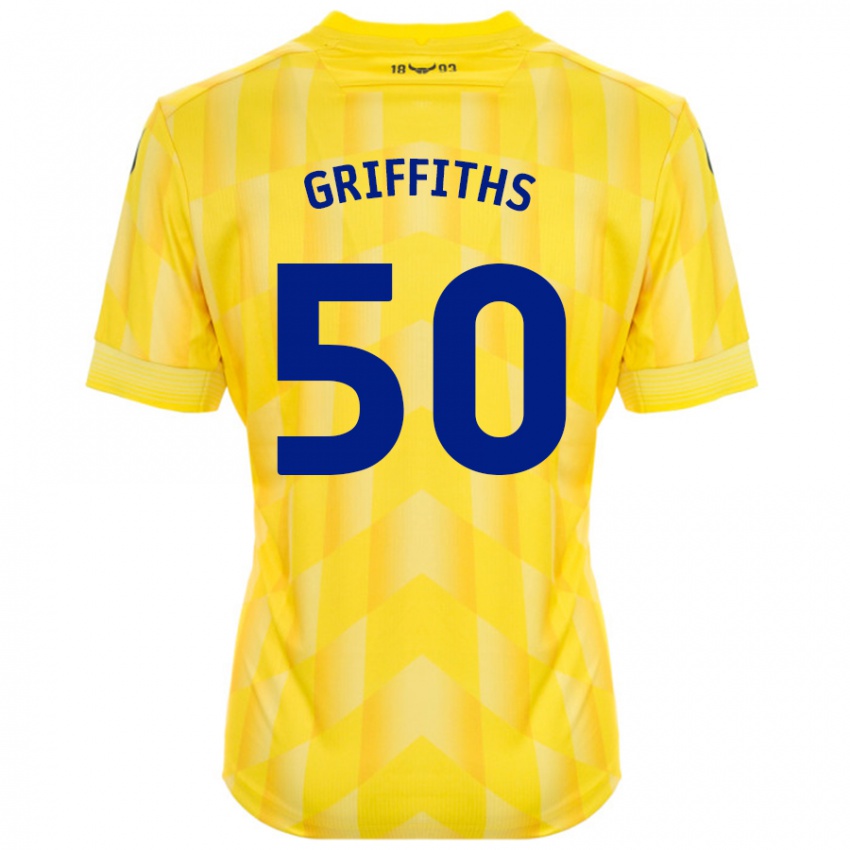 Niño Camiseta Louis Griffiths #50 Amarillo 1ª Equipación 2024/25 La Camisa México