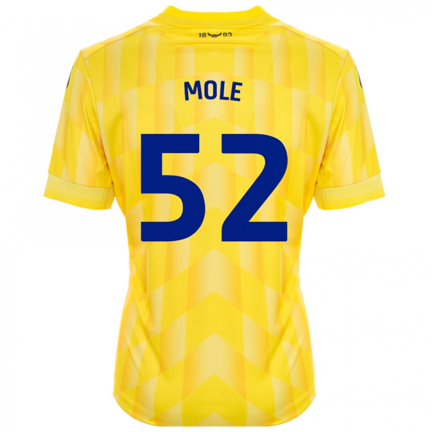 Niño Camiseta Harrison Mole #52 Amarillo 1ª Equipación 2024/25 La Camisa México